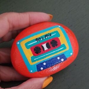 Hand-Painted 90's Mix Tape Rock